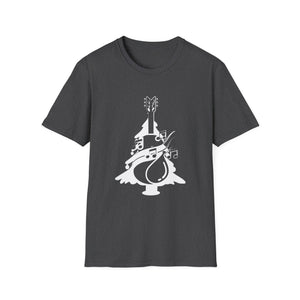Christmas Guitar Tree Funny Guitarist Christmas Unisex T-Shirt