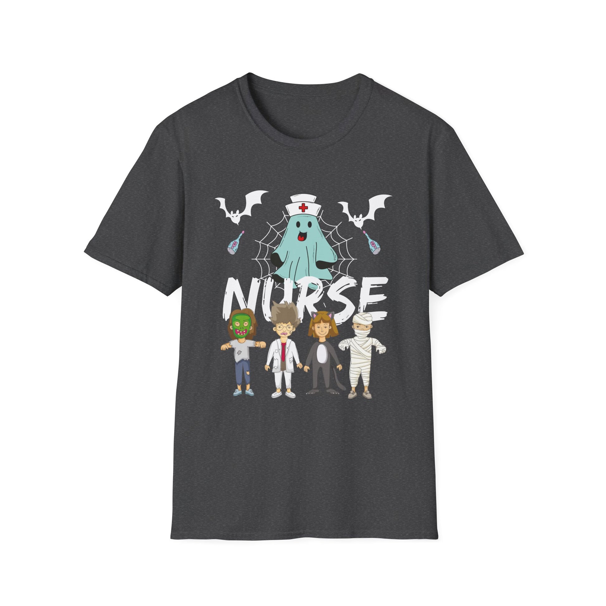 Cute Halloween Nurse Nursing Zombie Halloween Pattern TeeUnisex Softstyle T-Shirt