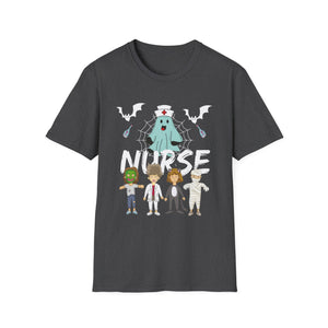 Cute Halloween Nurse Nursing Zombie Halloween Pattern TeeUnisex Softstyle T-Shirt
