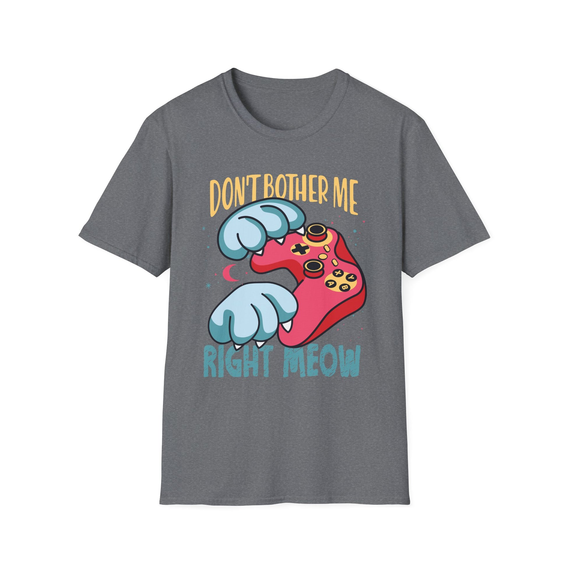 Funny Cat Gamer Don't Bother Me Right Meow Video Games Lover Unisex T-Shirt