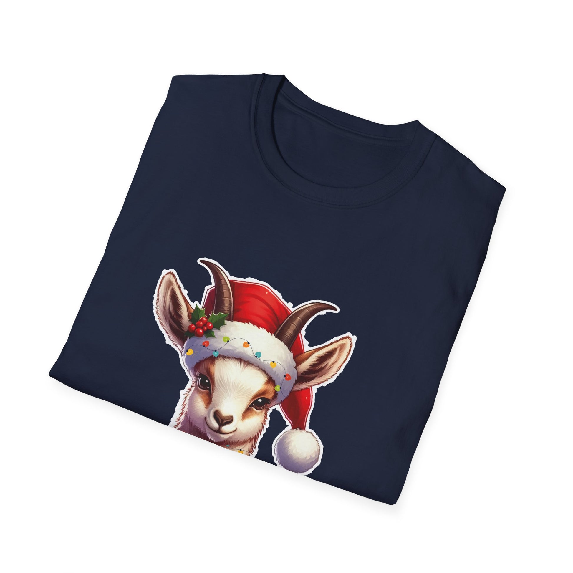 Christmas Baby Reindeer T-Shirt — Cute Santa Hat Holiday Tee