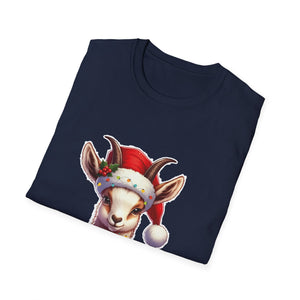 Christmas Baby Reindeer T-Shirt — Cute Santa Hat Holiday Tee