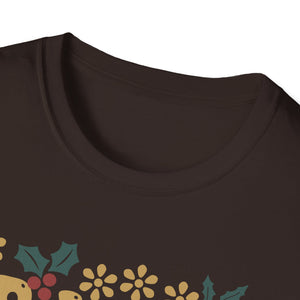 Grammy Floral T-Shirt — Vintage Poinsettia Gift for Grandmother (Christmas & Mother's Day)