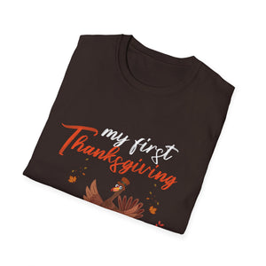First Thanksgiving As Mimi Thanksgiving Turkey Family  Unisex T-Shirt