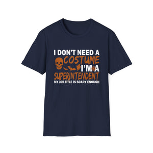 Lazy Halloween Costume - School Superintendent Halloween TeeUnisex Softstyle T-Shirt