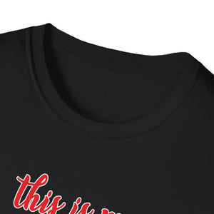 Tapir Christmas Tree Christmas Animal Gifts T-Shirt-productor-mockupUnisex Softstyle T-Shirt