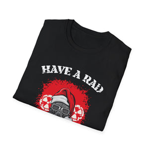 Have a Rad Christmas T-Shirt — Retro Gas Mask Santa Holiday Tee