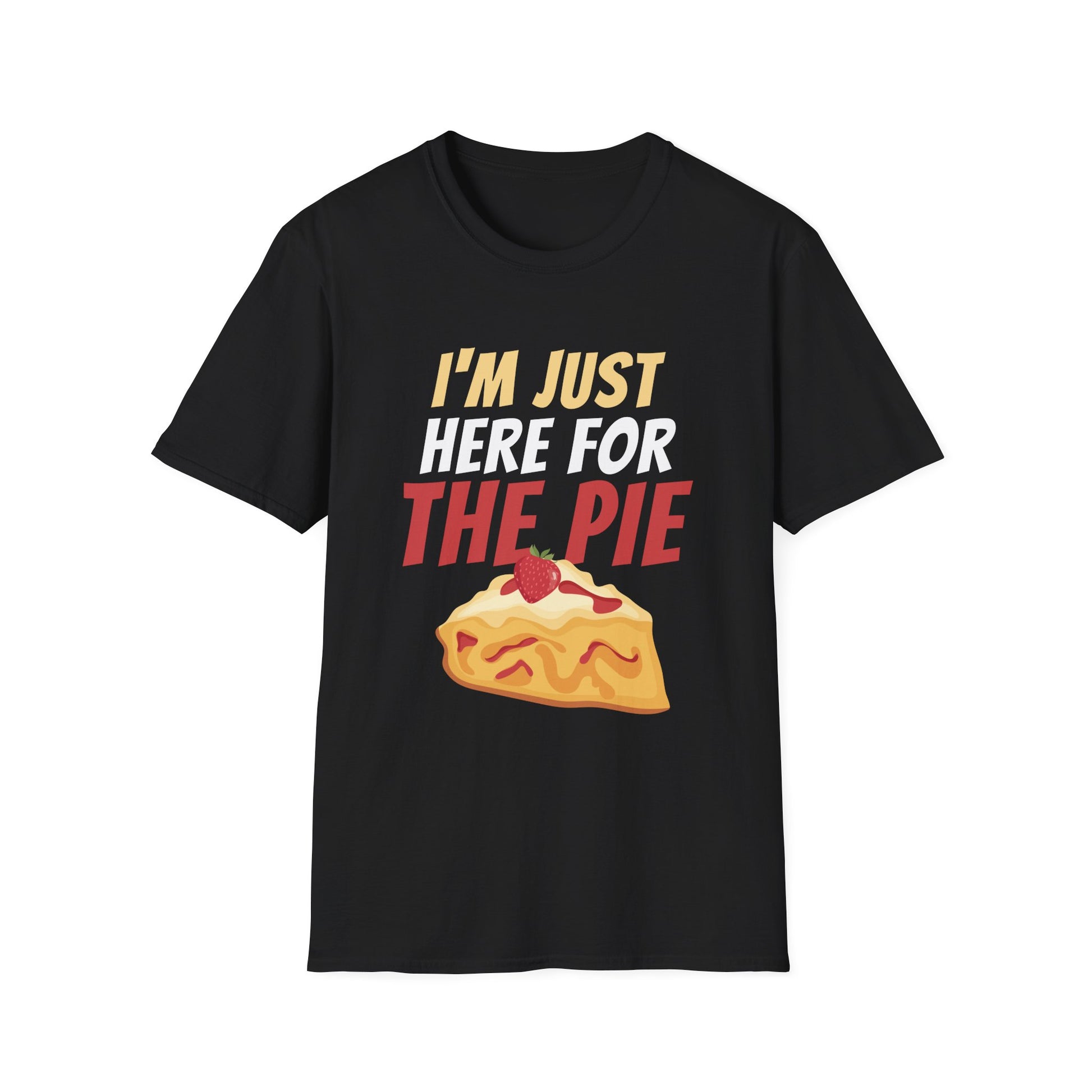 I_m Just Here For The Pie Christmas Pumpkin Funny Turkey Day T-Shirt