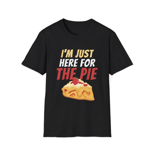 I_m Just Here For The Pie Christmas Pumpkin Funny Turkey Day T-Shirt