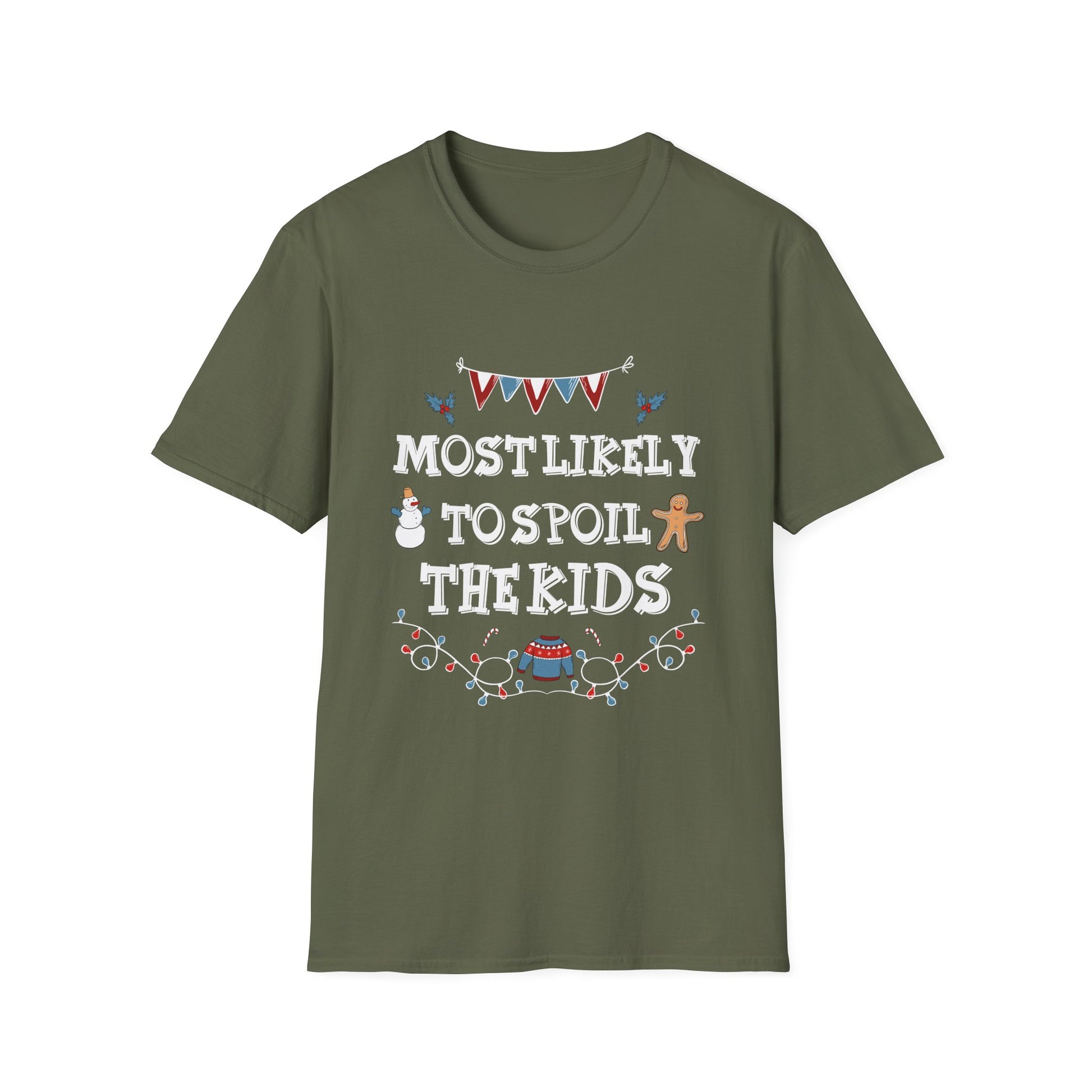 Most Likely To Spoil The Kids Merry Christmas Funny T-Shirt