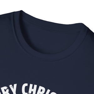Merry Christmas in July T-Shirt – Santa on the Beach Graphic Tee