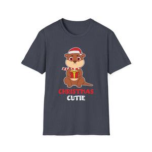 Beaver Christmas Cutie Beaver Christmas T-Shirt Unisex T-Shirt