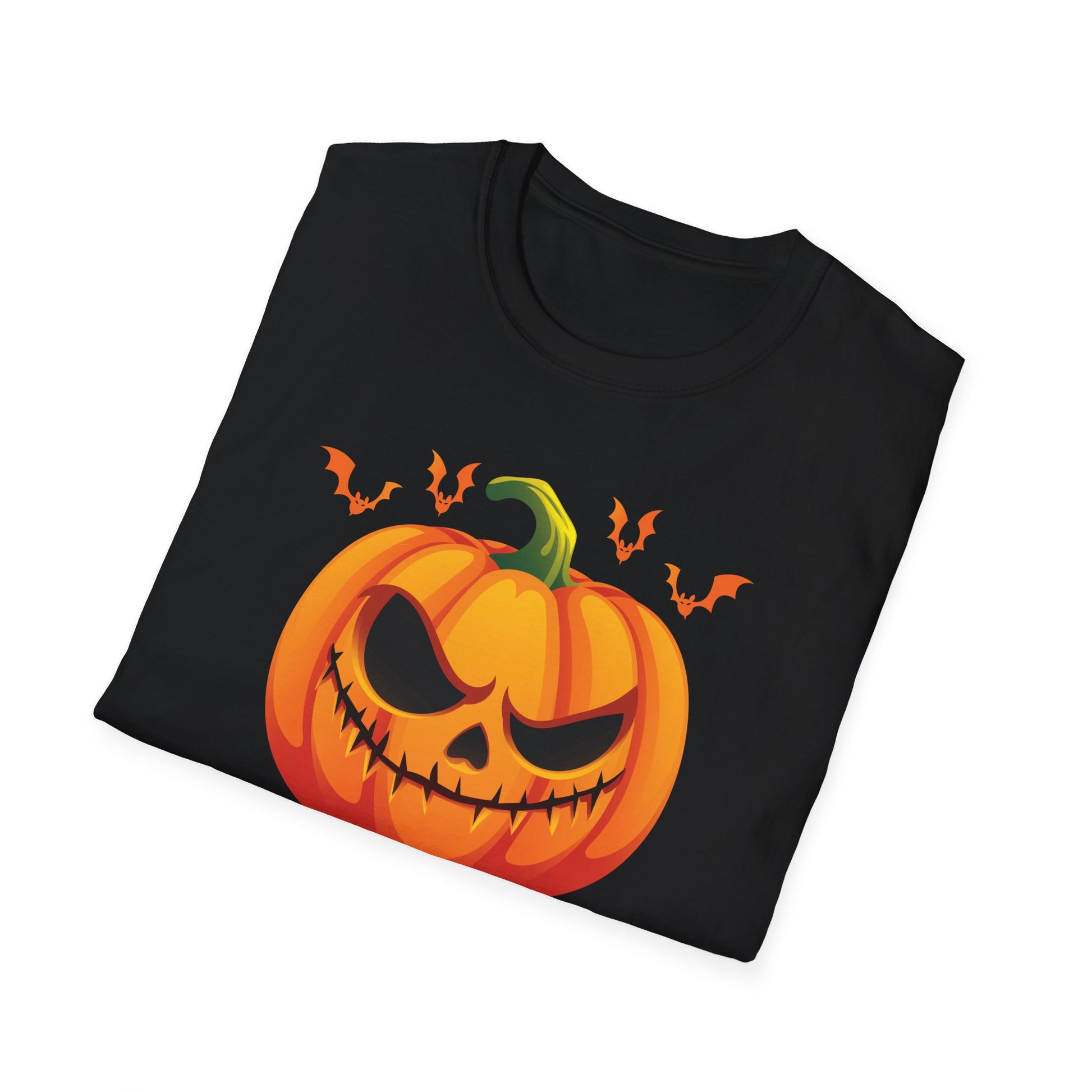 Halloween Pumpkin T-Shirt — Jack-O'-Lantern "Happy Halloween" Tee