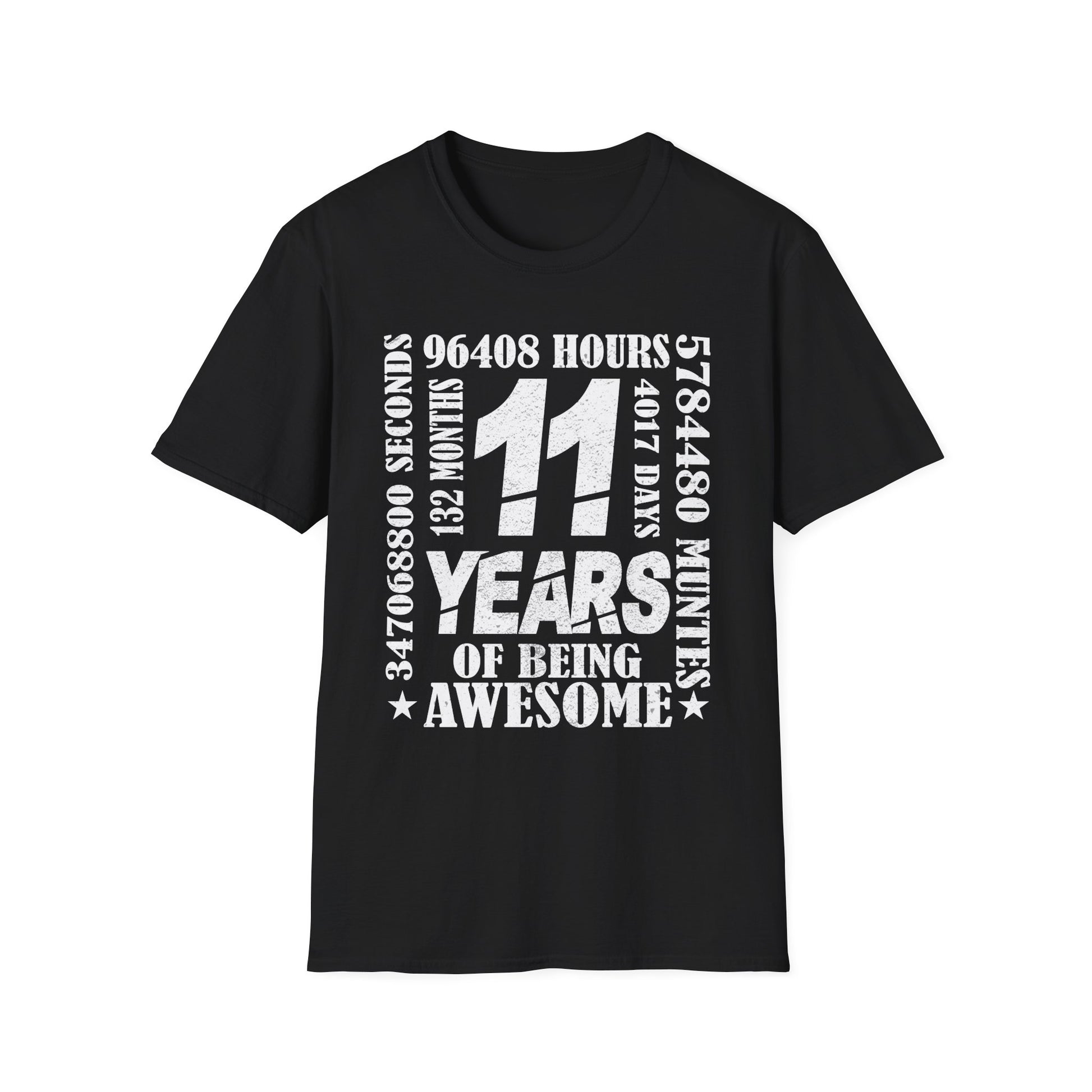 11 Years 132 Months Of Being Awesome 11th Birthday Unisex T-Shirt