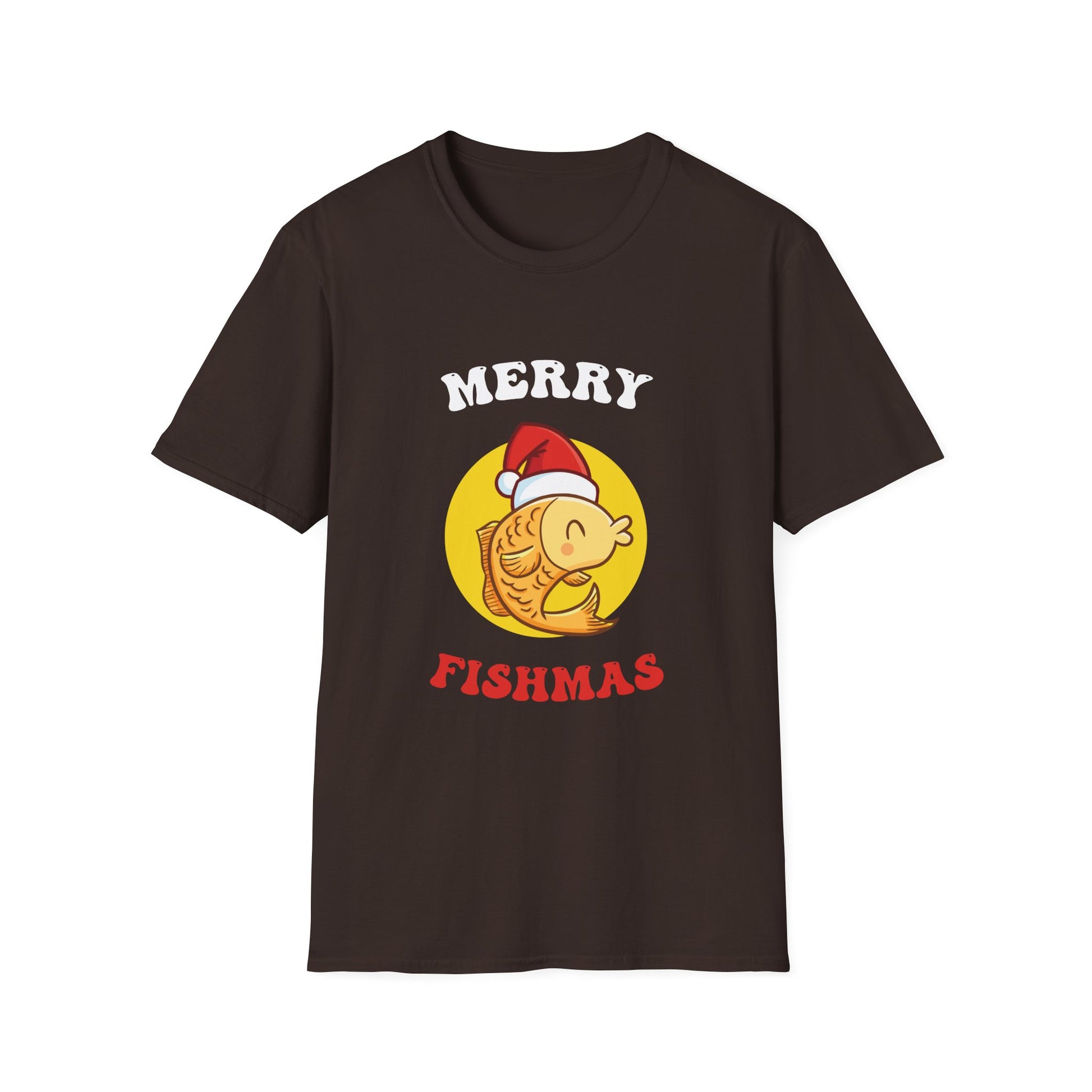 Fishmas T-Shirt — Merry Fishmas Cute Fish Santa Holiday Tee