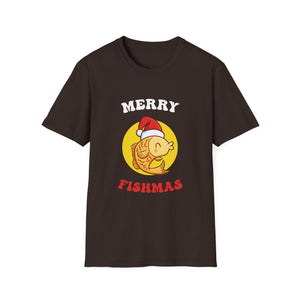 Fishmas T-Shirt — Merry Fishmas Cute Fish Santa Holiday Tee