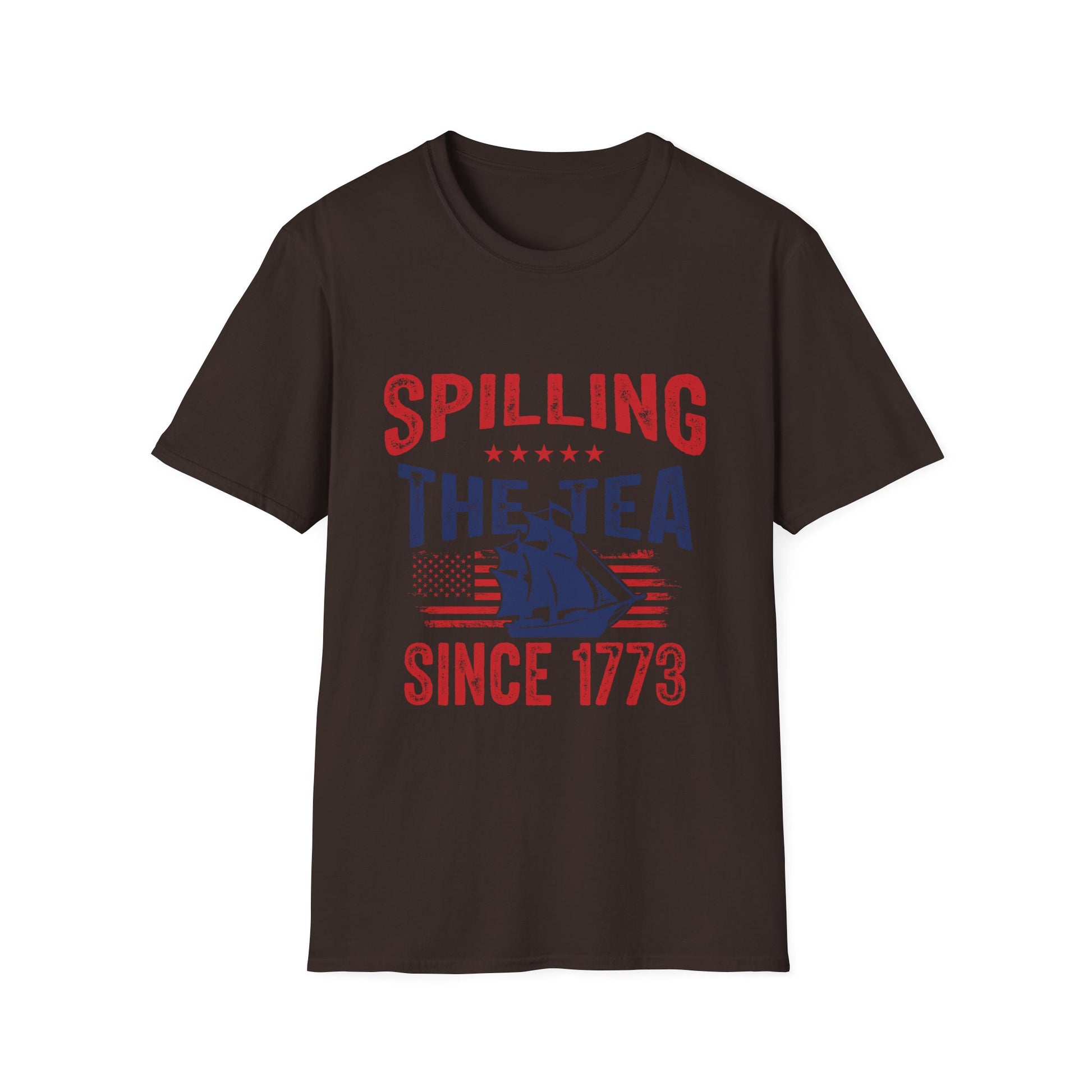 T-Shirt – "Spilling The Tea Since 1773" Patriotic Boston Tea Party Tee