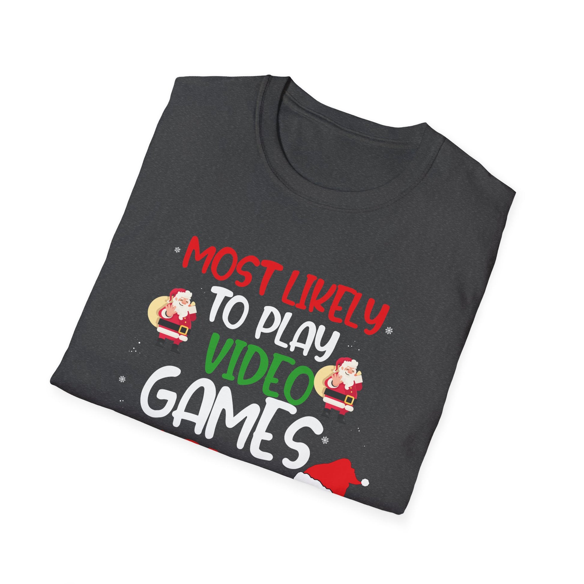Most Likely To Play Video Game Family Matching Christmas Unisex T-Shirt