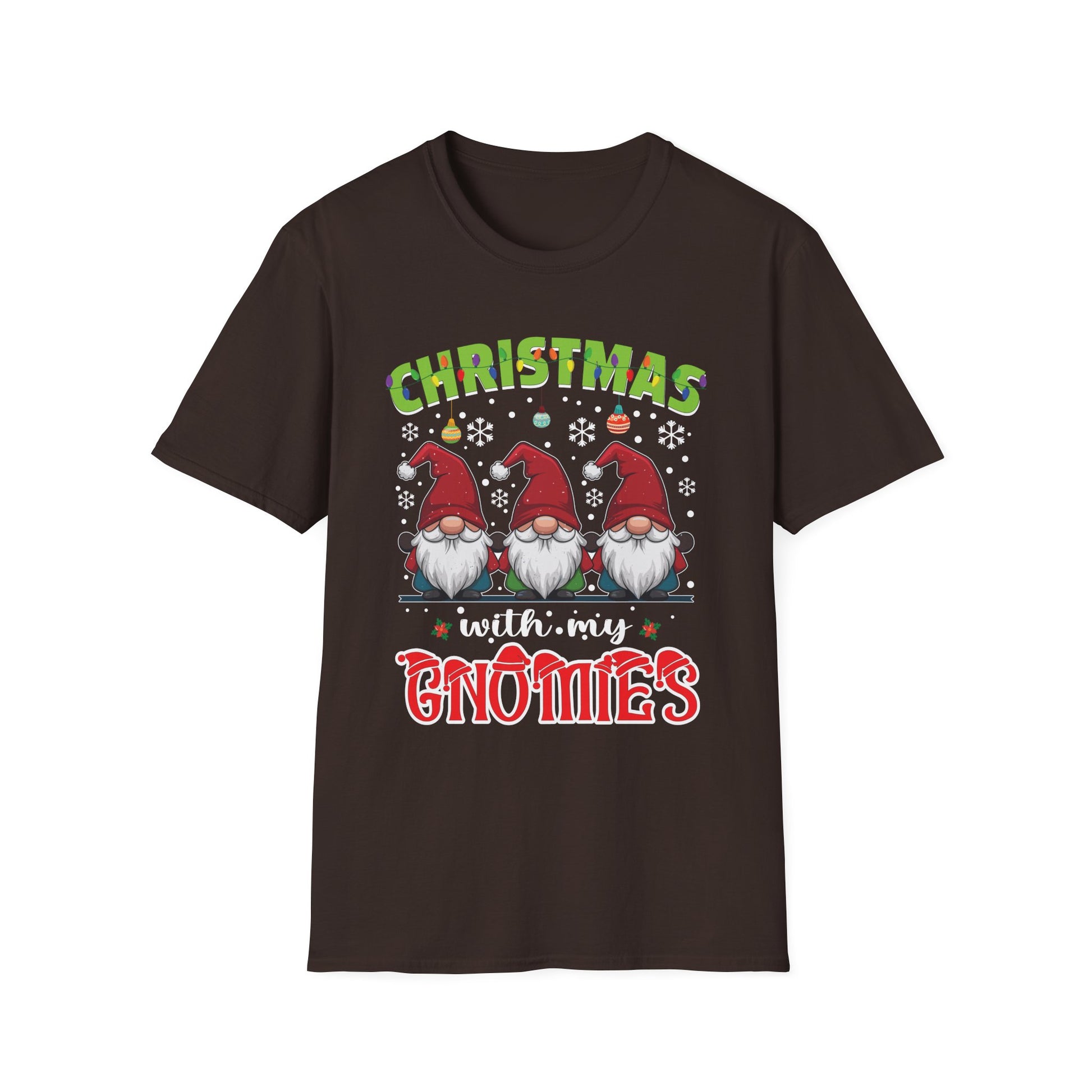 Christmas Gnomes T-Shirt — "Christmas with My Gnomies" Holiday Tee