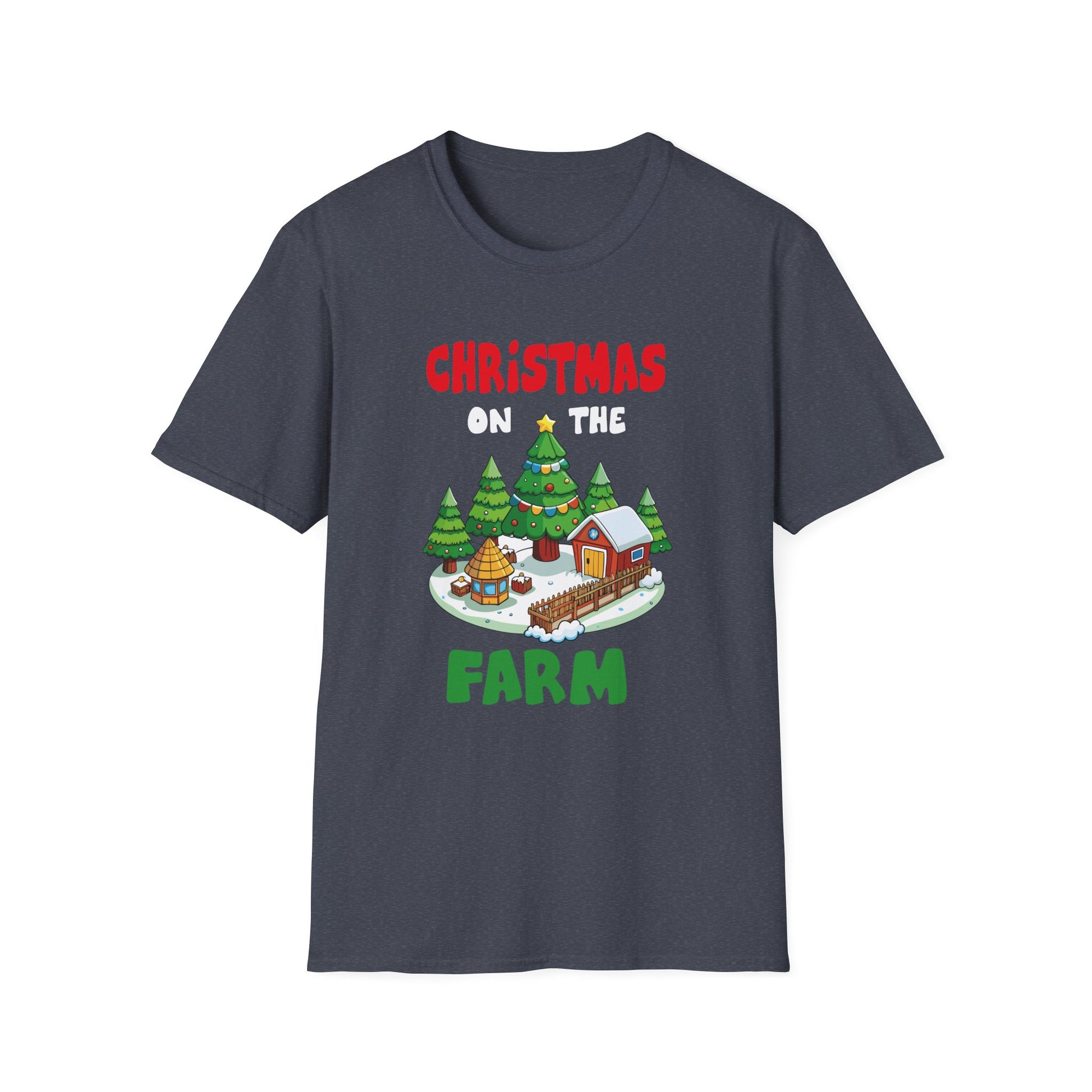 CHRISTMAS ON THE FARM Country Farmhouse Christmas Unisex T-Shirt