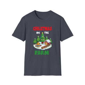 CHRISTMAS ON THE FARM Country Farmhouse Christmas Unisex T-Shirt