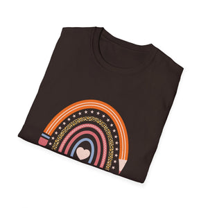 Rock the Test T-Shirt – Rainbow Teacher Appreciation / Test Day Motivational Tee