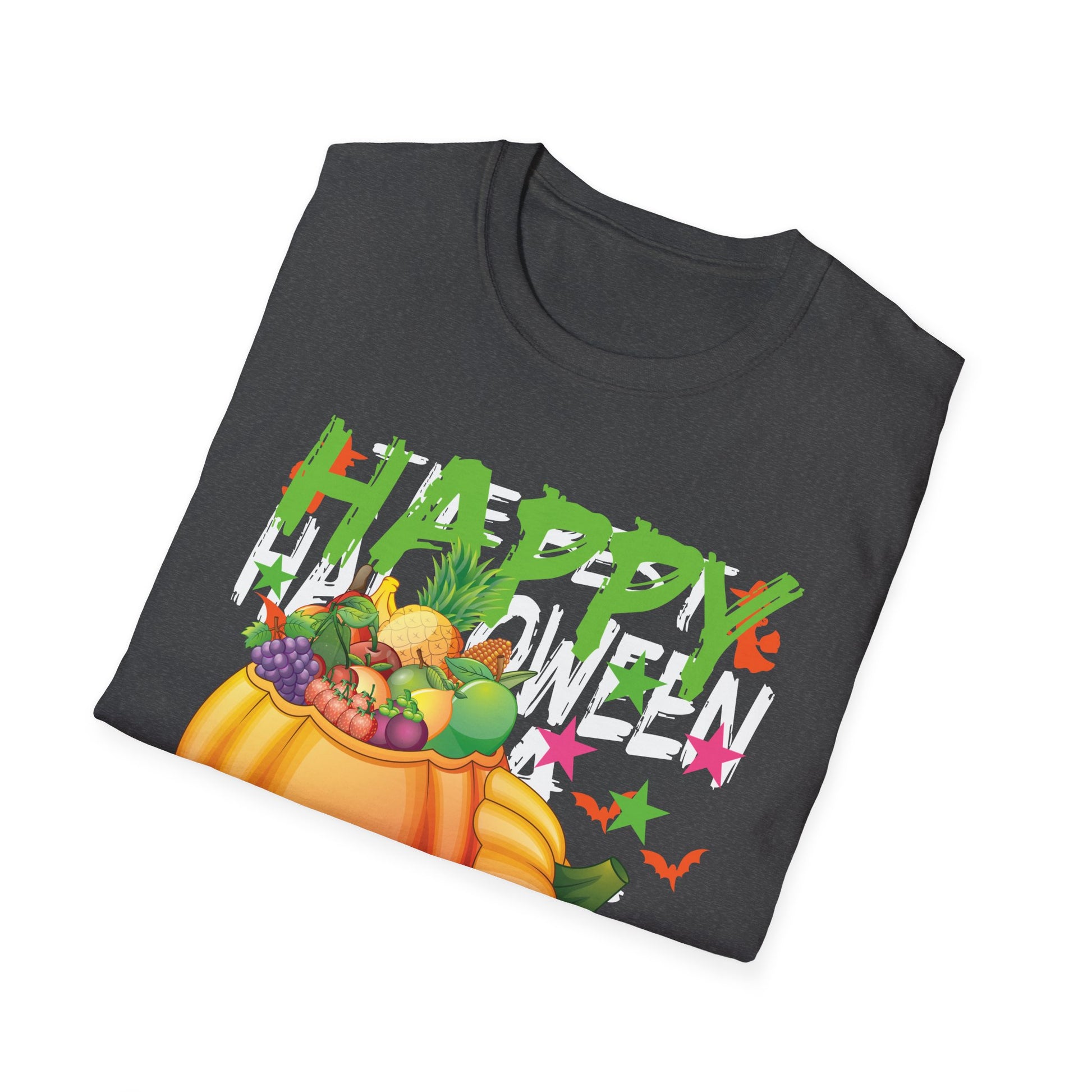 Halloween Pumpkin Candy T-Shirt — "Happy Halloween" Graphic Tee