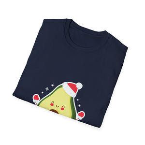Christmas Avocado Santa Hat Christmas Avocado Unisex T-Shirt