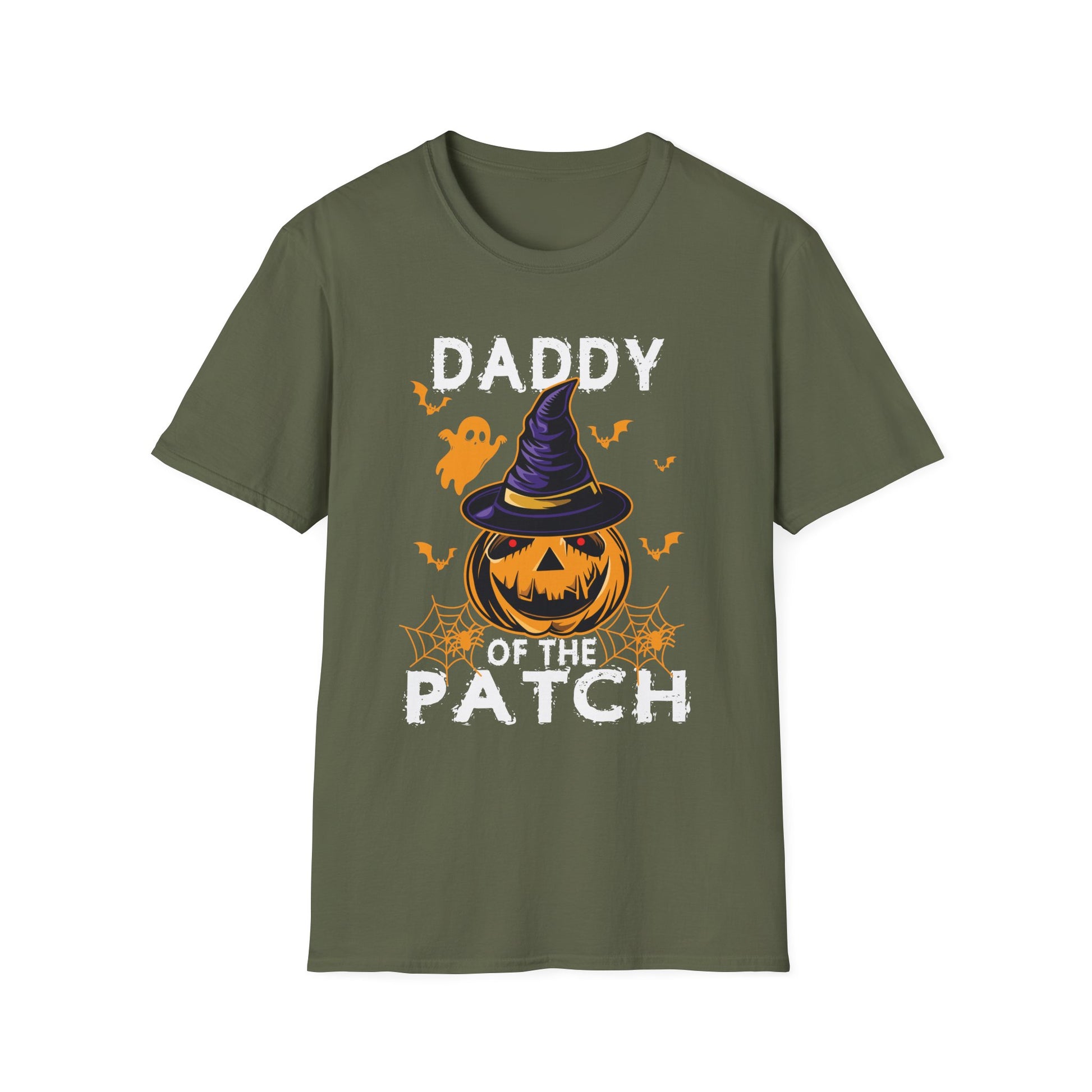 Daddy Halloween Costume Funny Pumpkin Family Halloween Tee Unisex Softstyle T-Shirt
