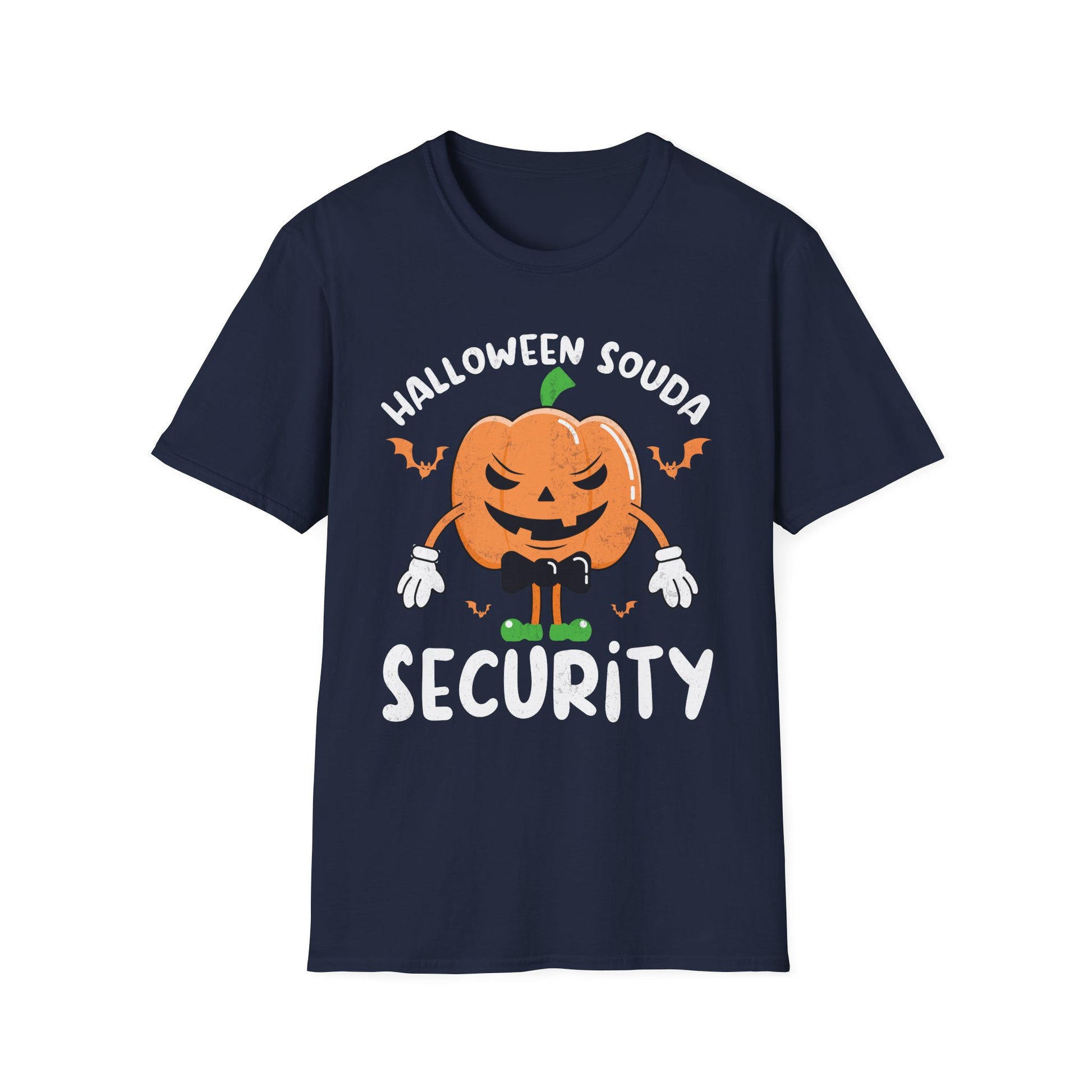 Halloween Squad Security Funny Pumpkin Bodyguard T-Shirt Unisex Softstyle T-Shirt