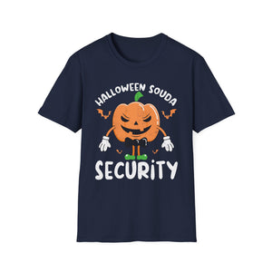 Halloween Squad Security Funny Pumpkin Bodyguard T-Shirt Unisex Softstyle T-Shirt