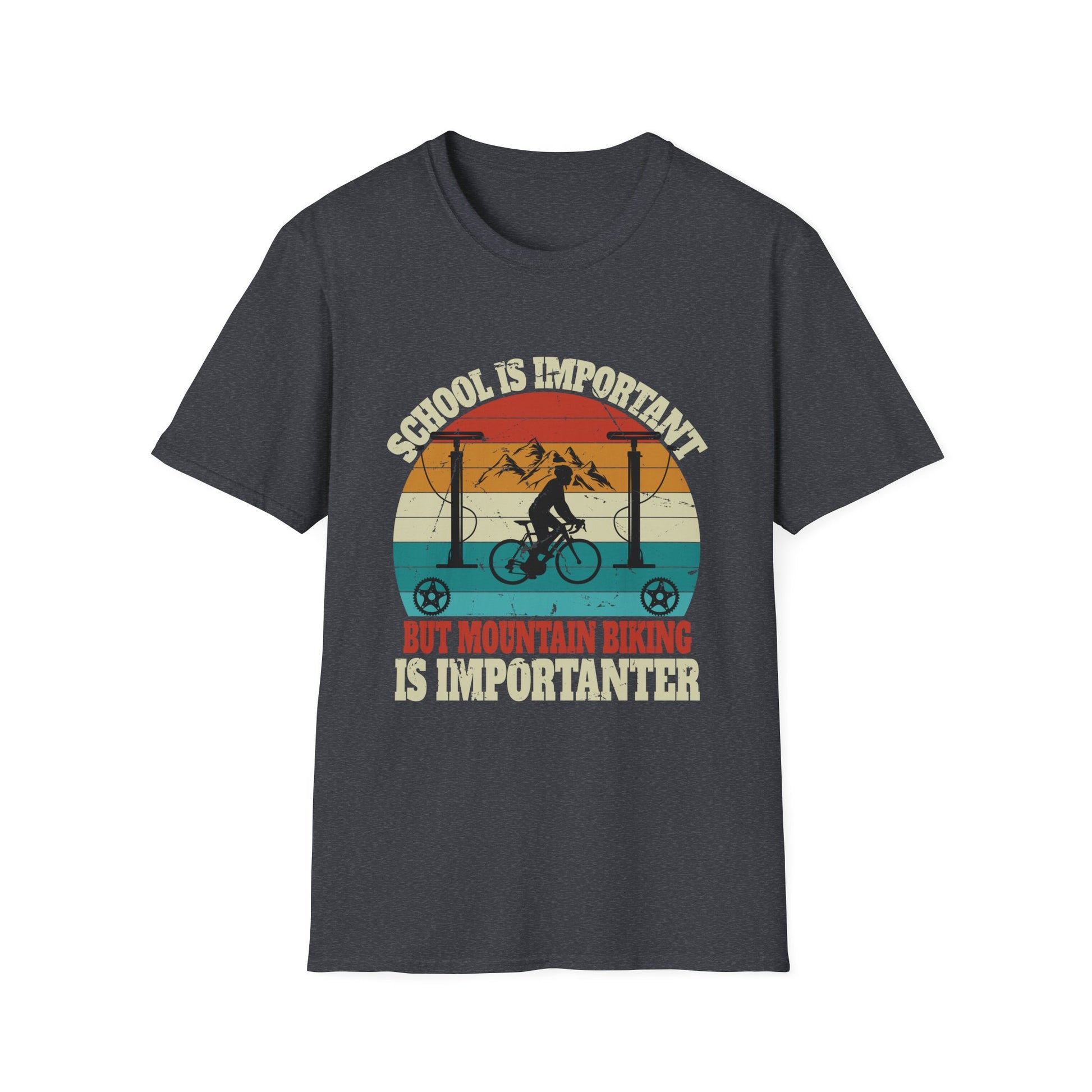 Mountain Bike MTB Vintage Slogan Funny Unisex Tee