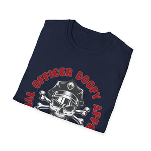 Officer Doofy Approved Skull T-Shirt — Police Humor Graphic Tee