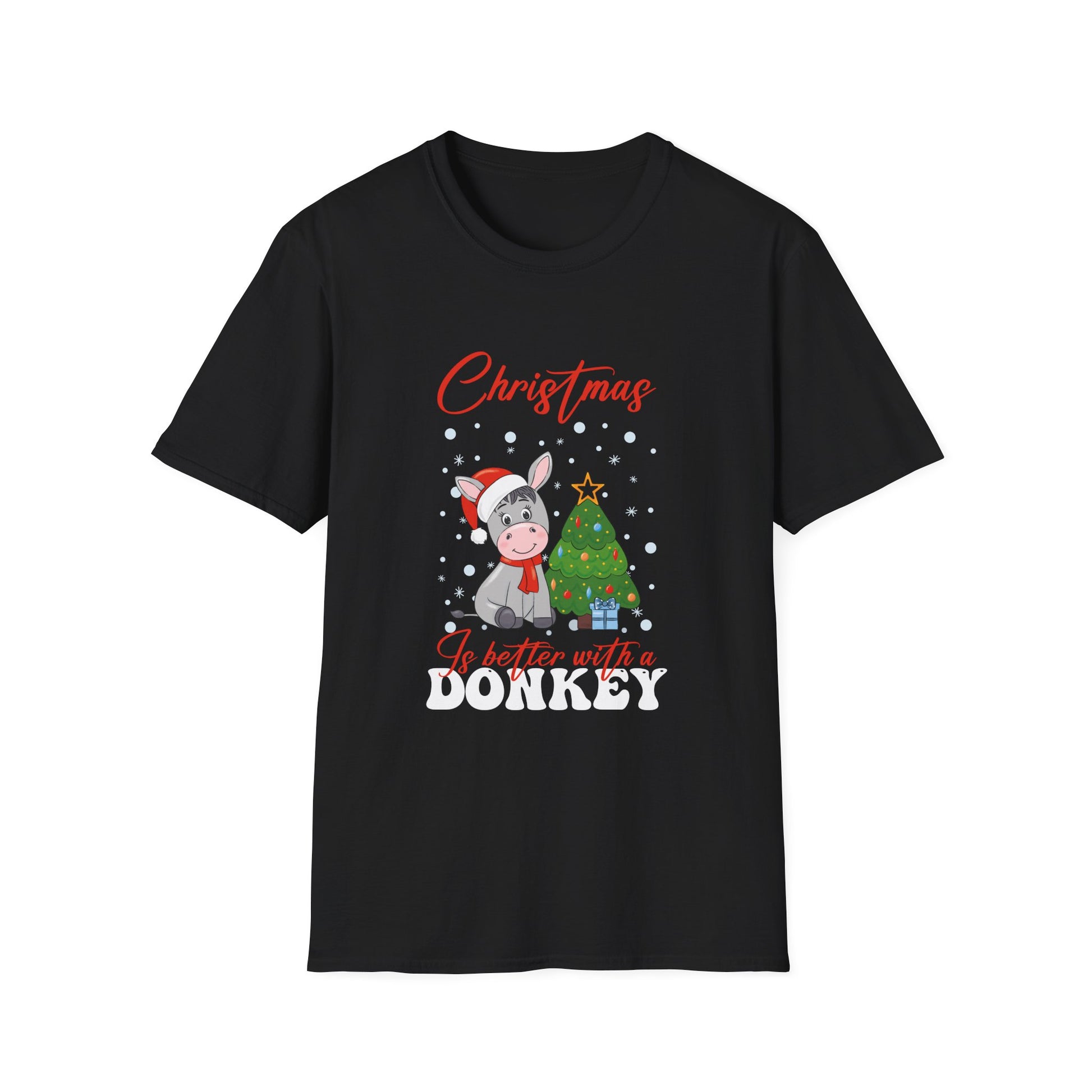 Christmas Is Better With A Donkey Ugly Christmas Sweater Unisex T-Shirt