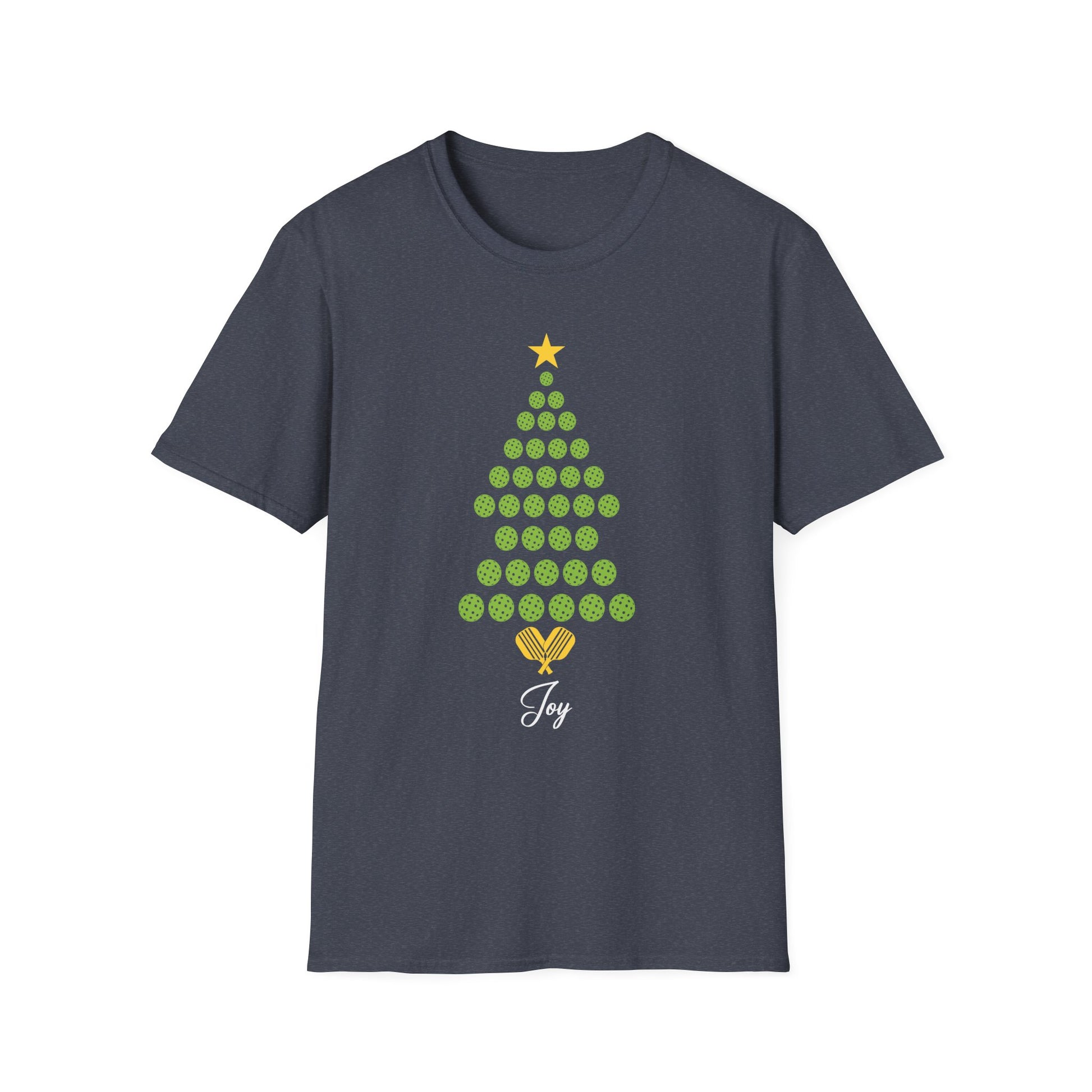 Christmas Pickleball Design_ Christmas Tree Unisex T-Shirt