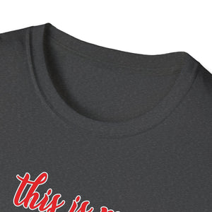 Tapir Christmas Tree Christmas Animal Gifts T-Shirt-productor-mockupUnisex Softstyle T-Shirt