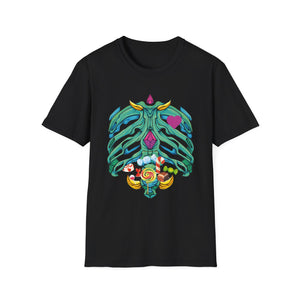 Halloween Costume Candy Xray Skeleton Halloween XRay Tech Tee Unisex Softstyle T-Shirt