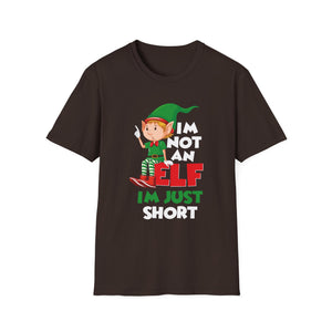 Elf I'm Not I'm Just Short T-Shirt — Funny Christmas Elf Tee