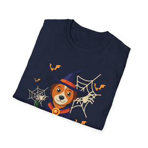 Halloween Corgi Witch T-Shirt — Cute Dog Costume Pumpkin & Spooky Vibes