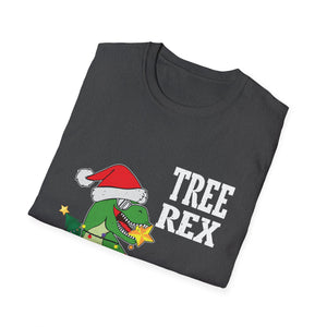 Tree Rex Christmas T-Shirt — Funny Dinosaur Santa Holiday Tee