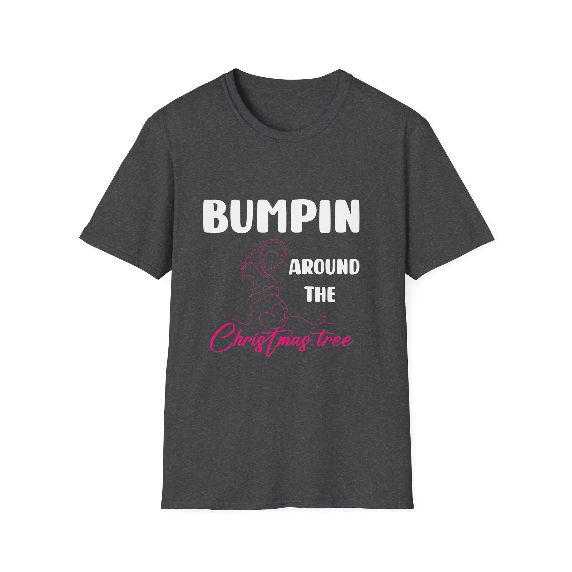 Bumping Around the Christmas Tree Christmas Pregnancy Unisex T-Shirt