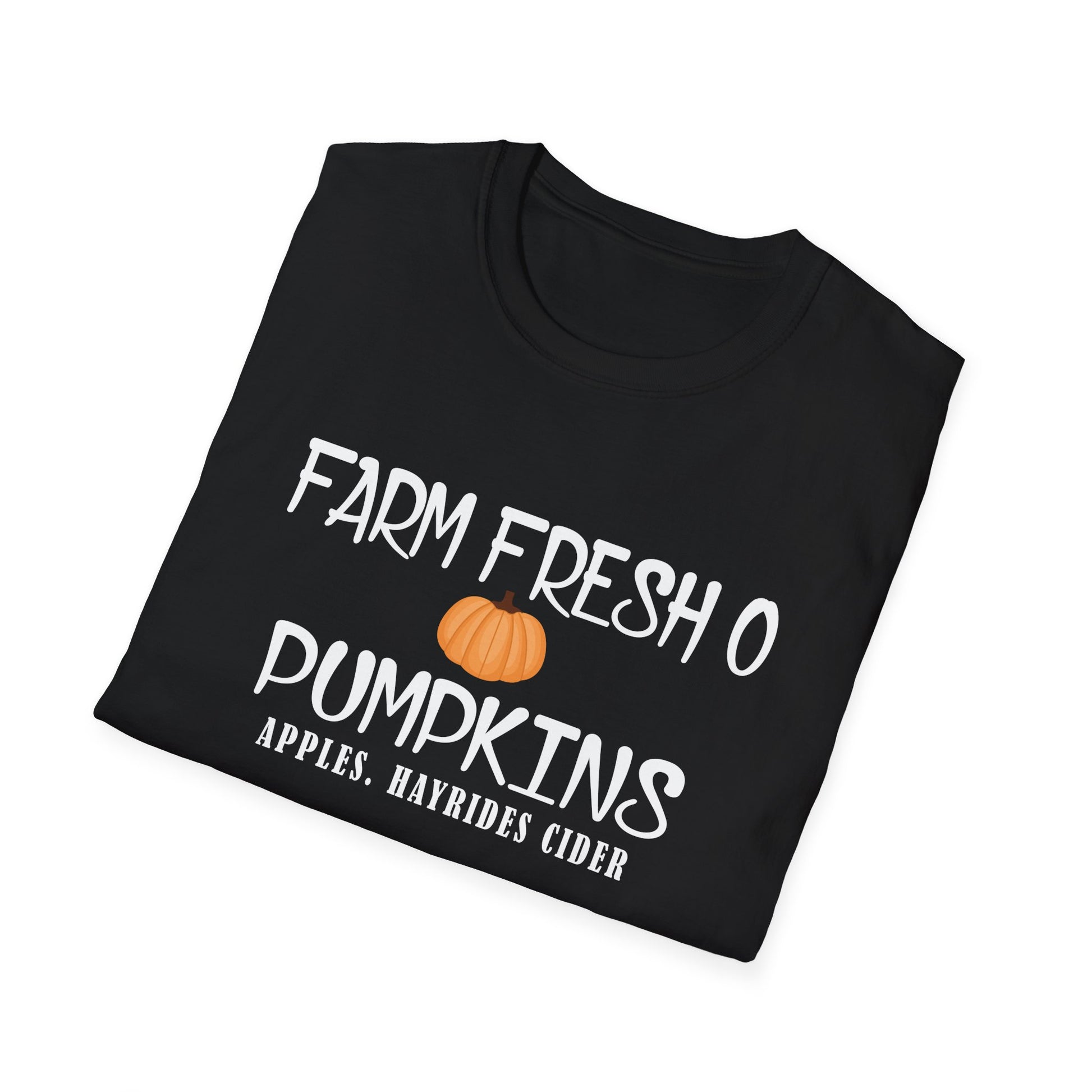 Farm Fresh Pumpkins T-Shirt — Pumpkin Patch, Apples & Hayrides Fall Tee