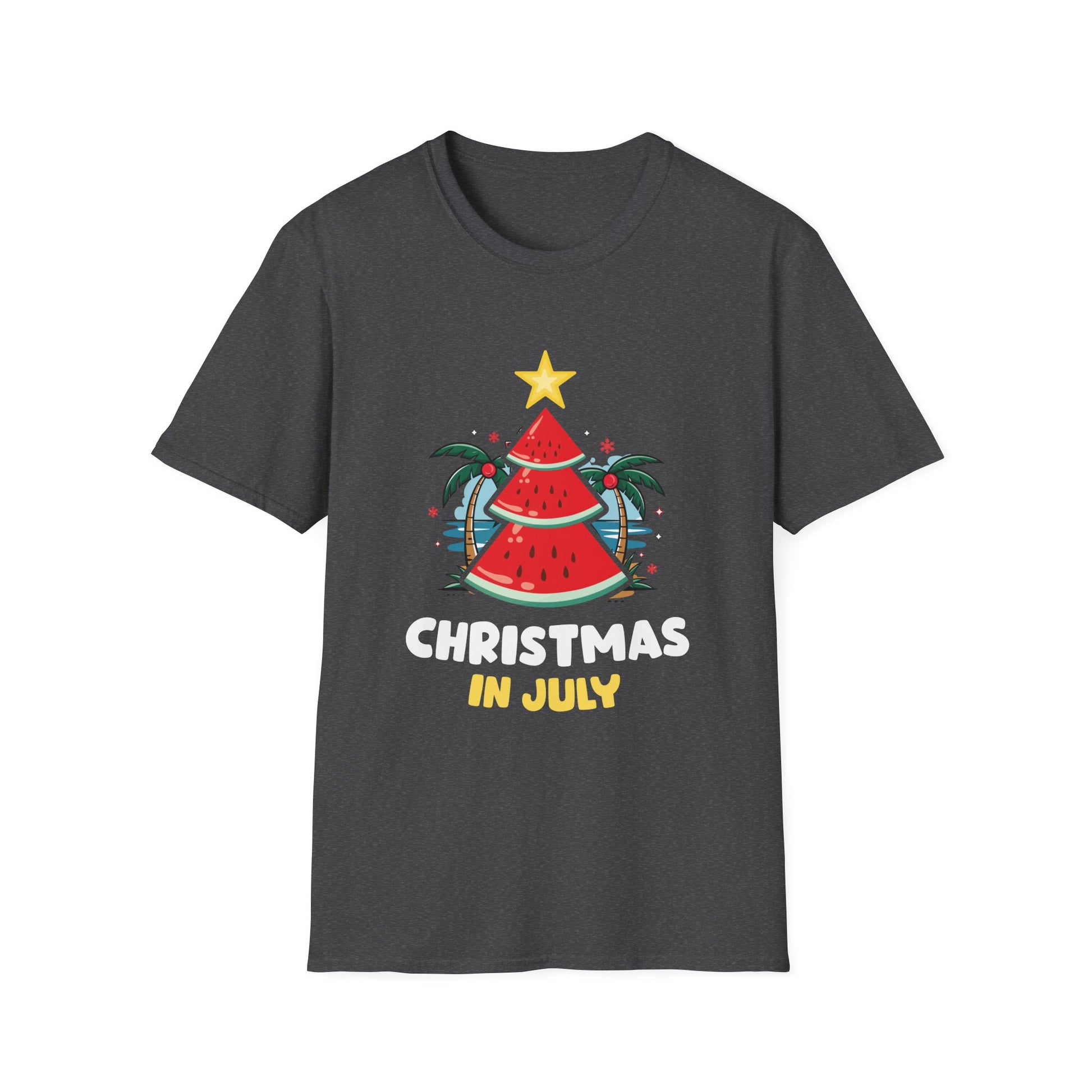 Christmas in July T‑Shirt — Watermelon Tree Summer Holiday Tee