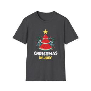 Christmas in July T‑Shirt — Watermelon Tree Summer Holiday Tee