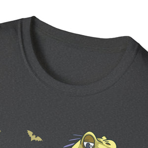 Iguana Graphic T-Shirt — Yellow Lizard Illustration Tee