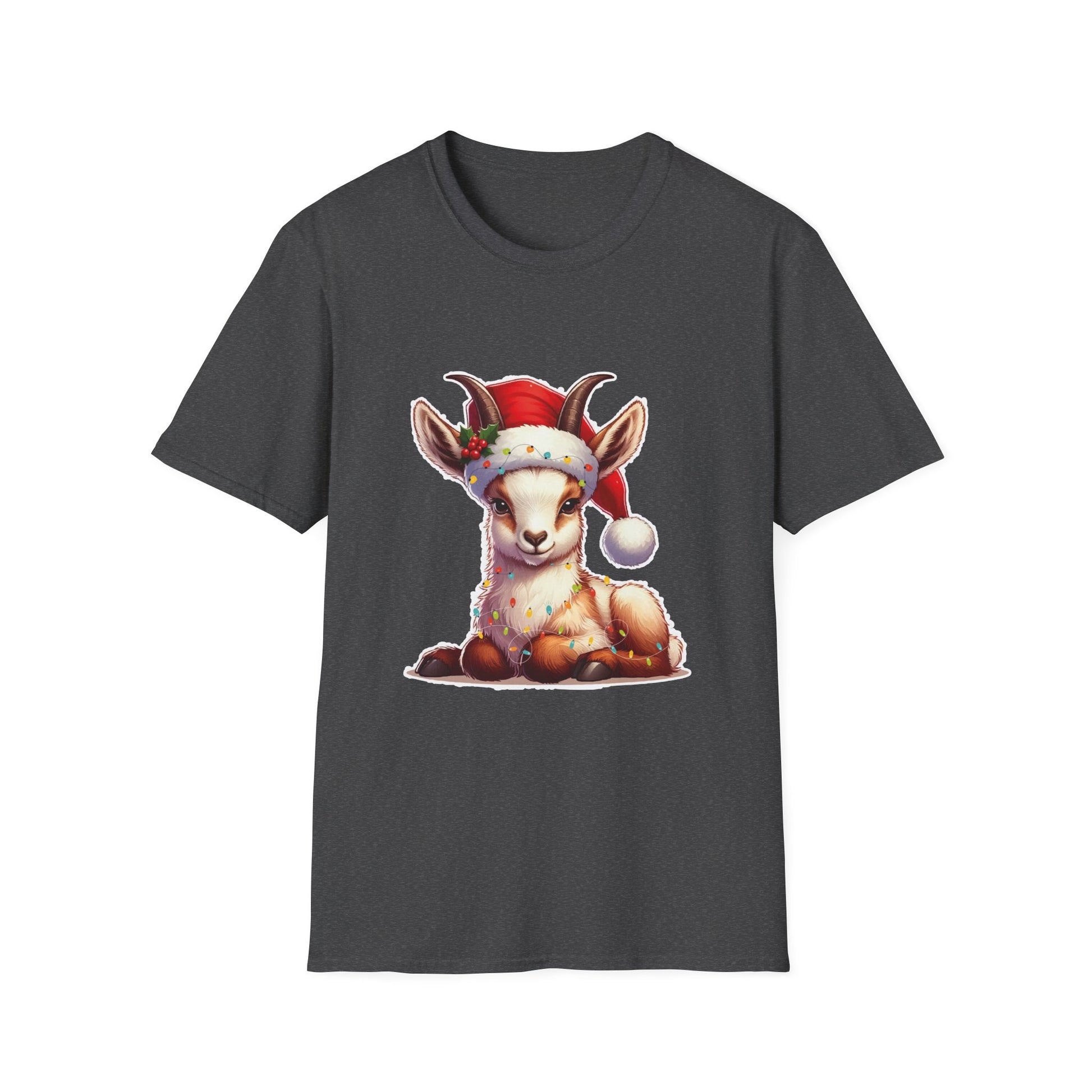 Christmas Baby Reindeer T-Shirt — Cute Santa Hat Holiday Tee