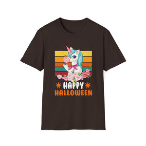 Happy Halloween Unicorn for Girls - Halloween Unicorn Tee Unisex Softstyle T-Shirt