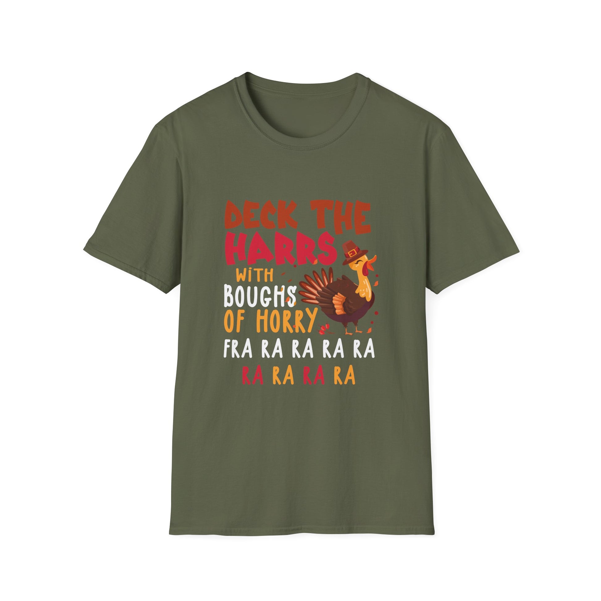 Christmas Shirt Deck The harrs Fra Ra Ra Funny Turkey Tee T-Shirt