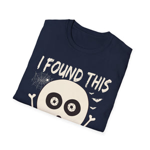 I Found This Humrus Skull T-Shirt — Funny Halloween Pun Tee