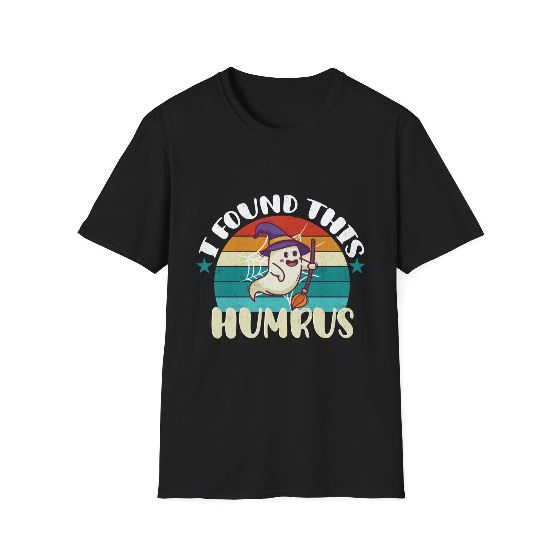 I Found This Humrus T-Shirt — Cute Hummus Ghost Retro Vegan Food Tee